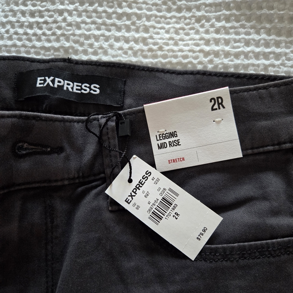 Express Black/Gray Camo Leggings sz 2